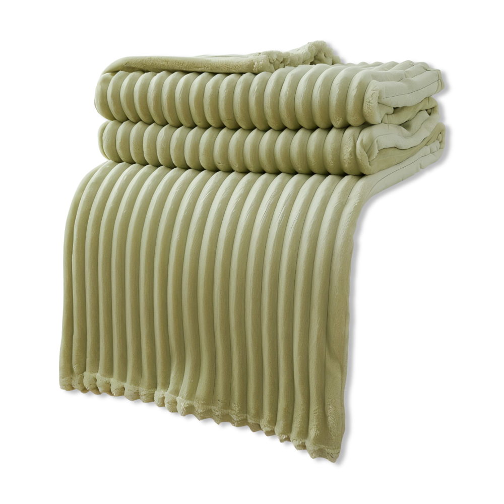 StripyLux Plaid - Weich, Atmungsaktive Gerippte Fleece Blanket - Dicke Plüsch Throw Blanket
