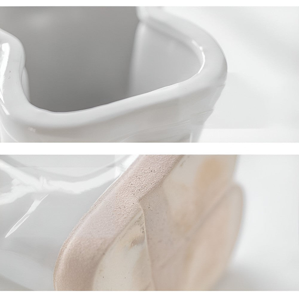 Keramikvase - Stiefel-Design