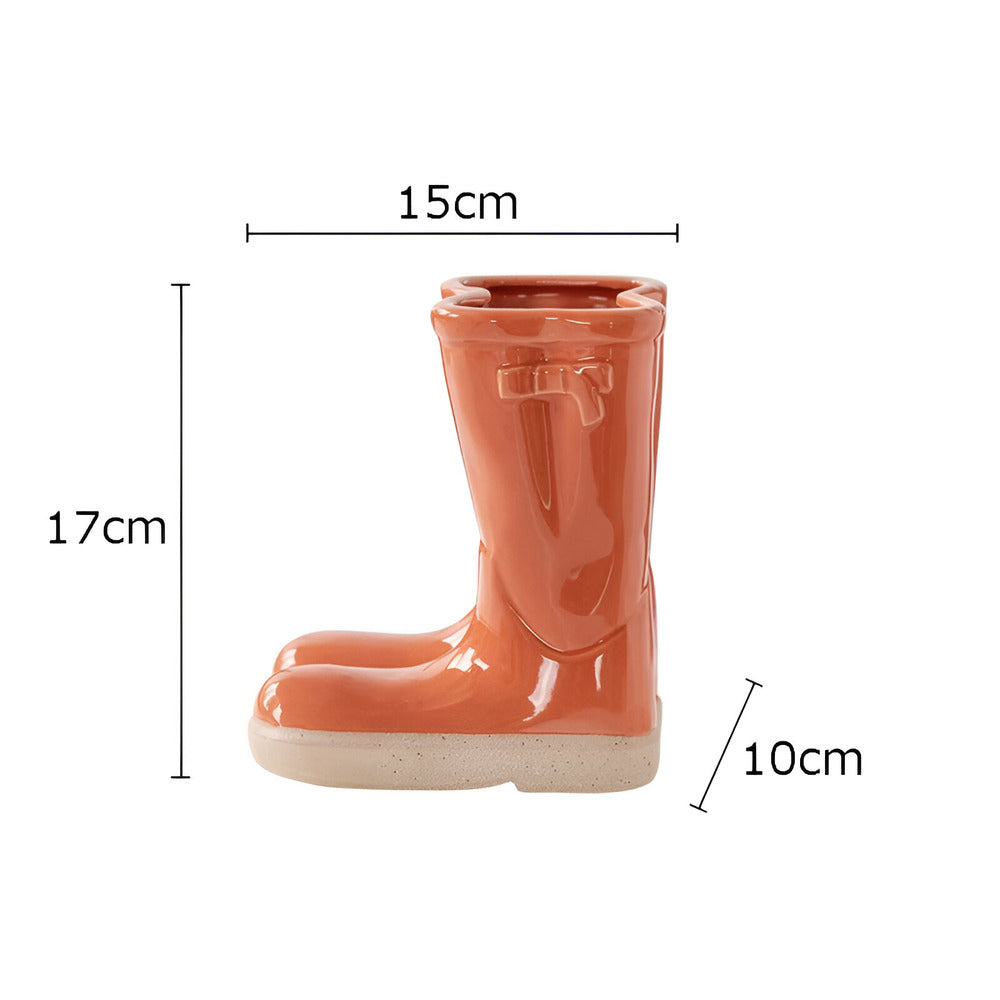 Keramikvase - Stiefel-Design