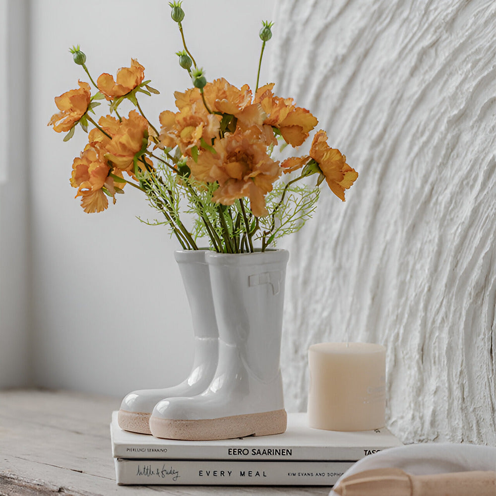 Keramikvase - Stiefel-Design