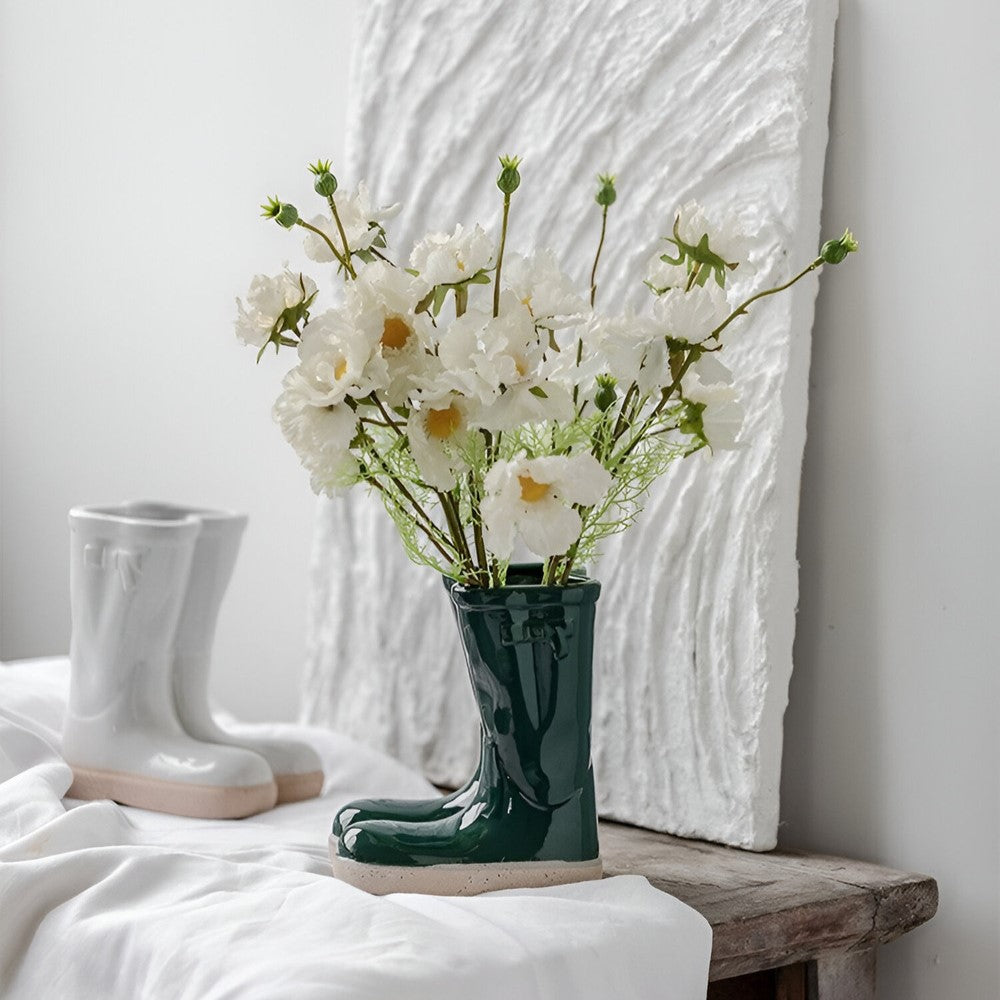 Keramikvase - Stiefel-Design