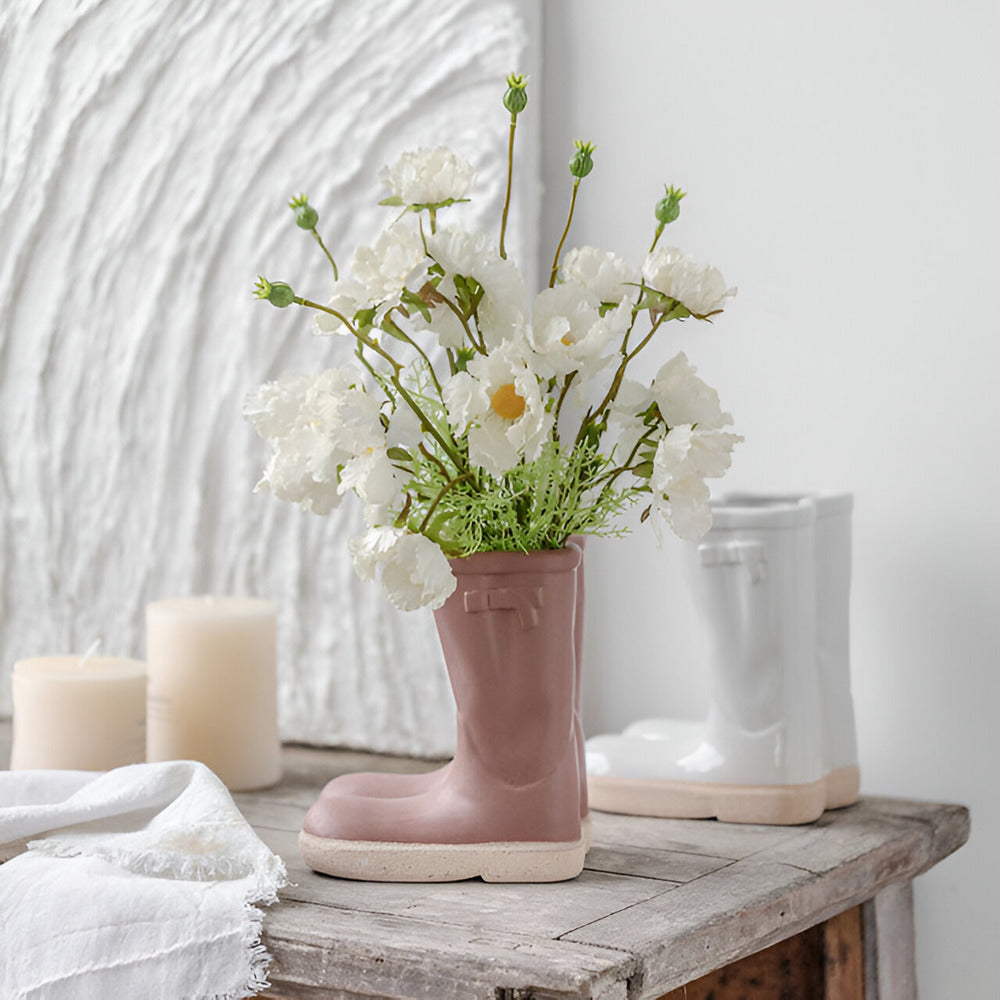 Keramikvase - Stiefel-Design