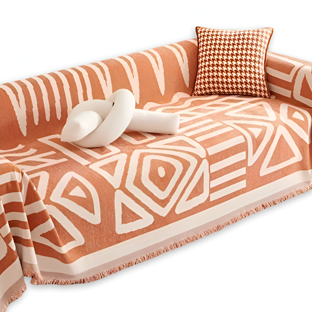 TasselBliss - Plaid -Chenille Wurfdecke Sofabezug rutschfest