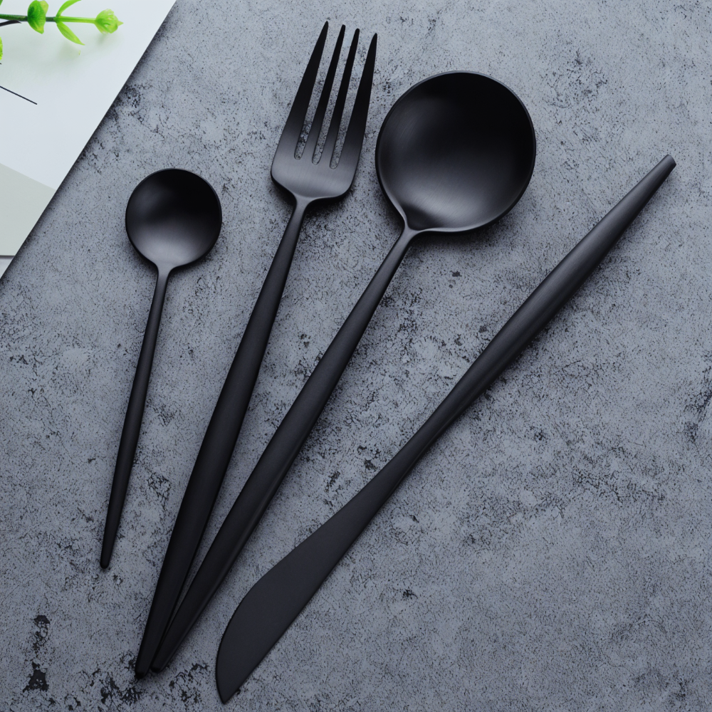 Besteckset - Edelstahl Besteckset 4-teilig extra dick