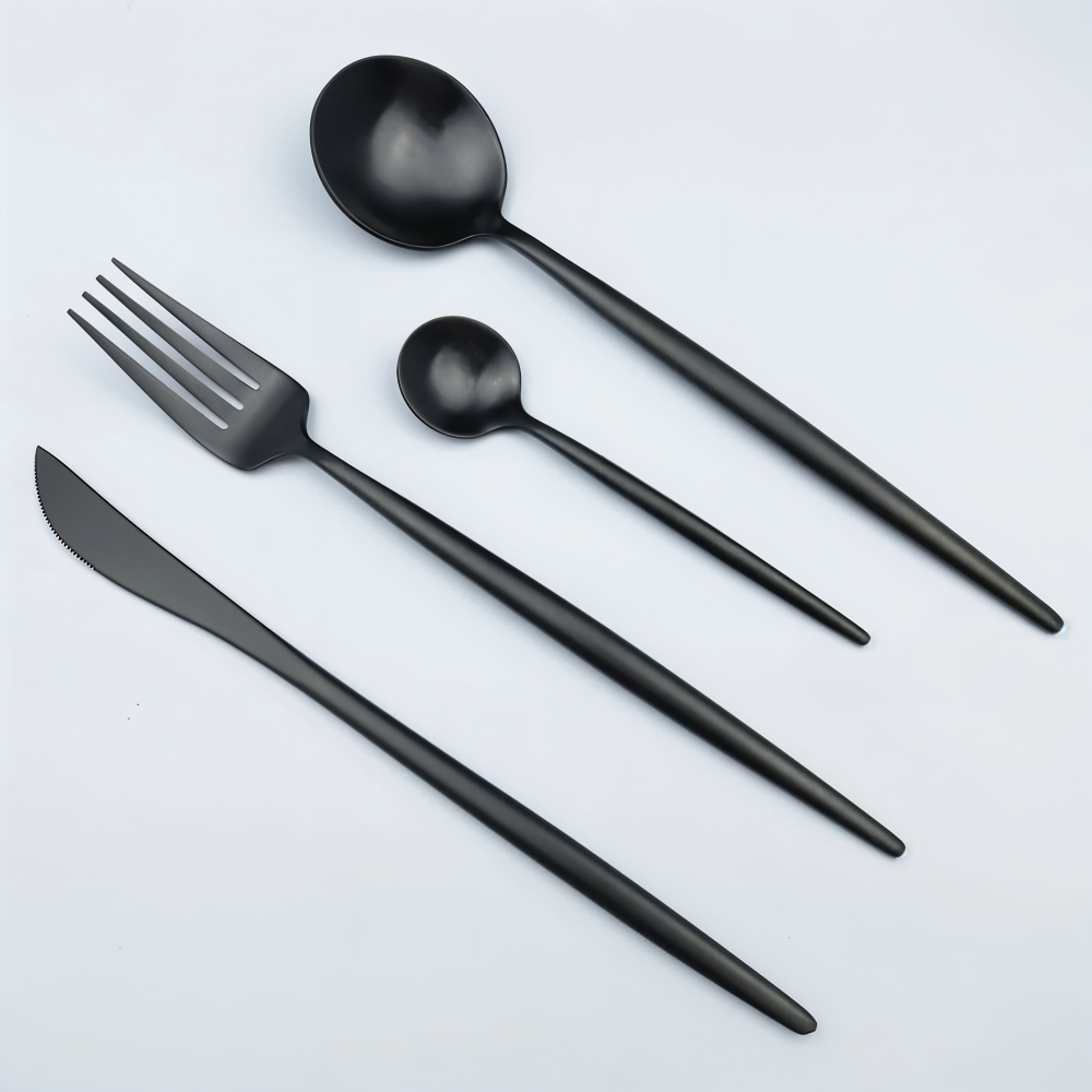 Besteckset - Edelstahl Besteckset 4-teilig extra dick