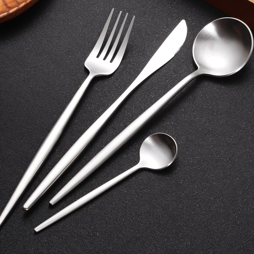 Besteckset - Edelstahl Besteckset 4-teilig extra dick