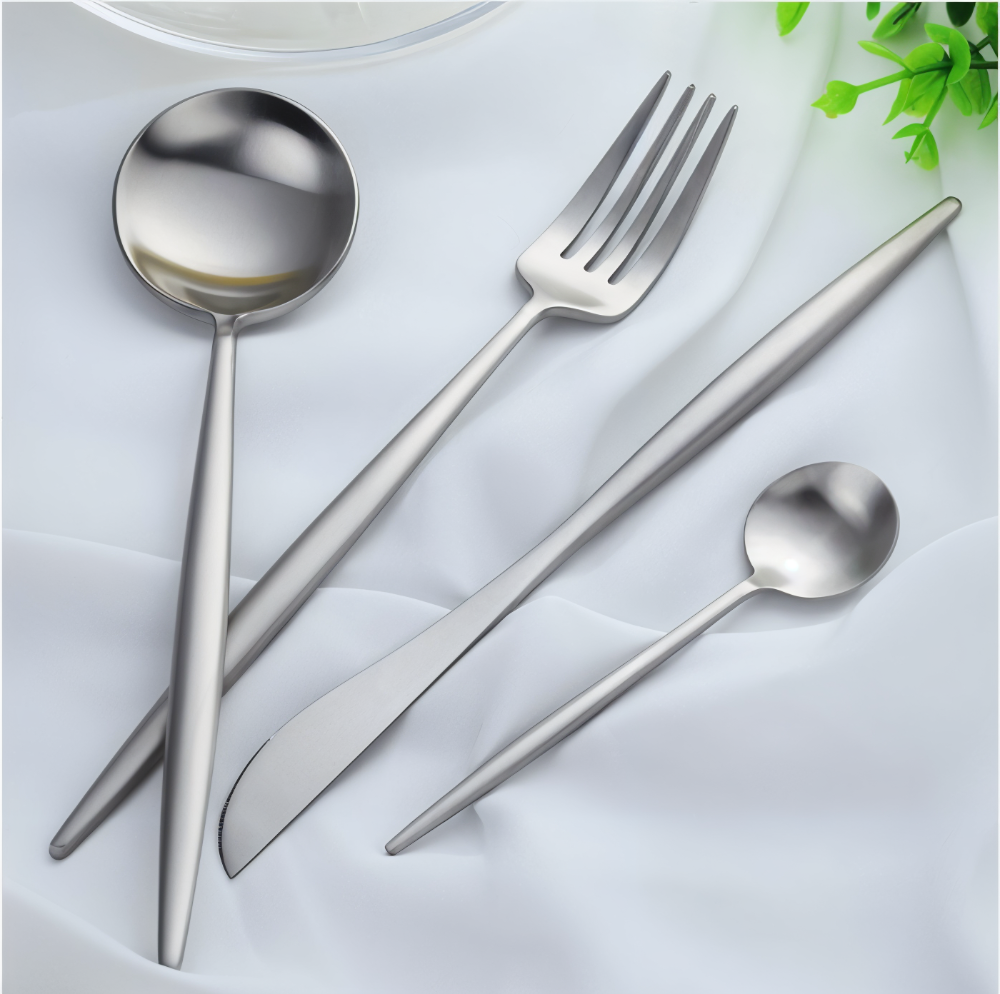 Besteckset - Edelstahl Besteckset 4-teilig extra dick