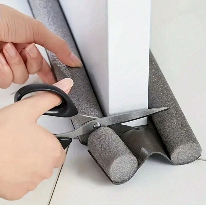GapGuard - Türzugluftstopper mit Schaumstoff und Stoffbezug