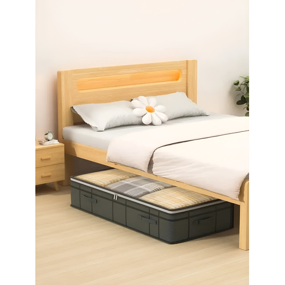 Unterbett-Aufbewahrungsbox - Transparentdeckel 100x50x18 cm