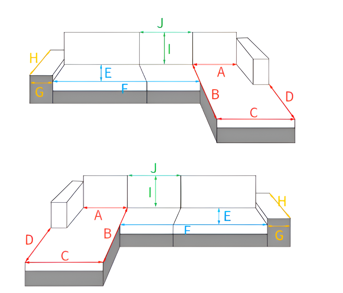 UniQuilted Sofabezug - High Density Chenille Baumwoll Couchbezug mit Rutschfester Silikonrückseite