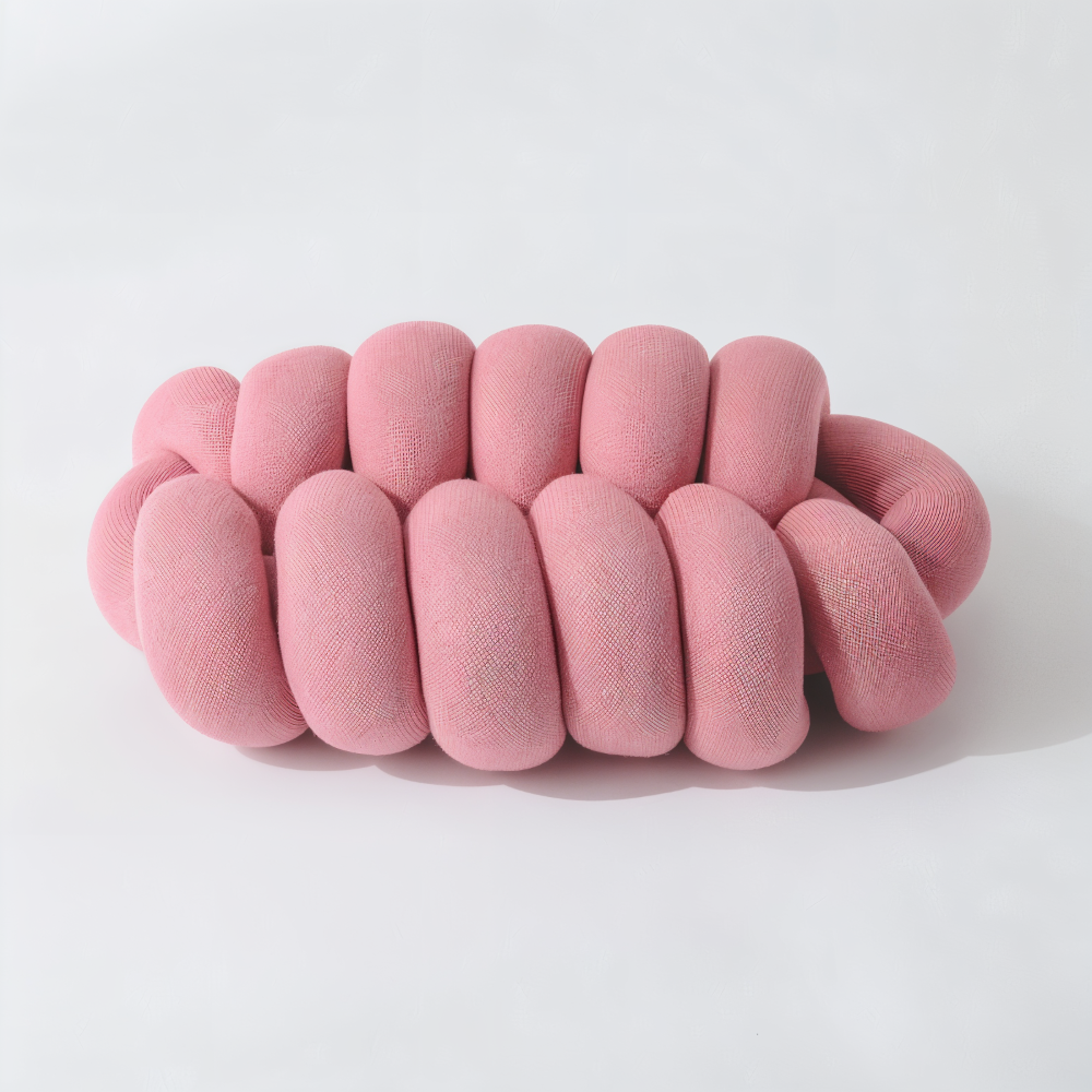 VividKnot  - Baumwolle Gestrickt Deko Kissen für Sofa & Stuhl Bliss