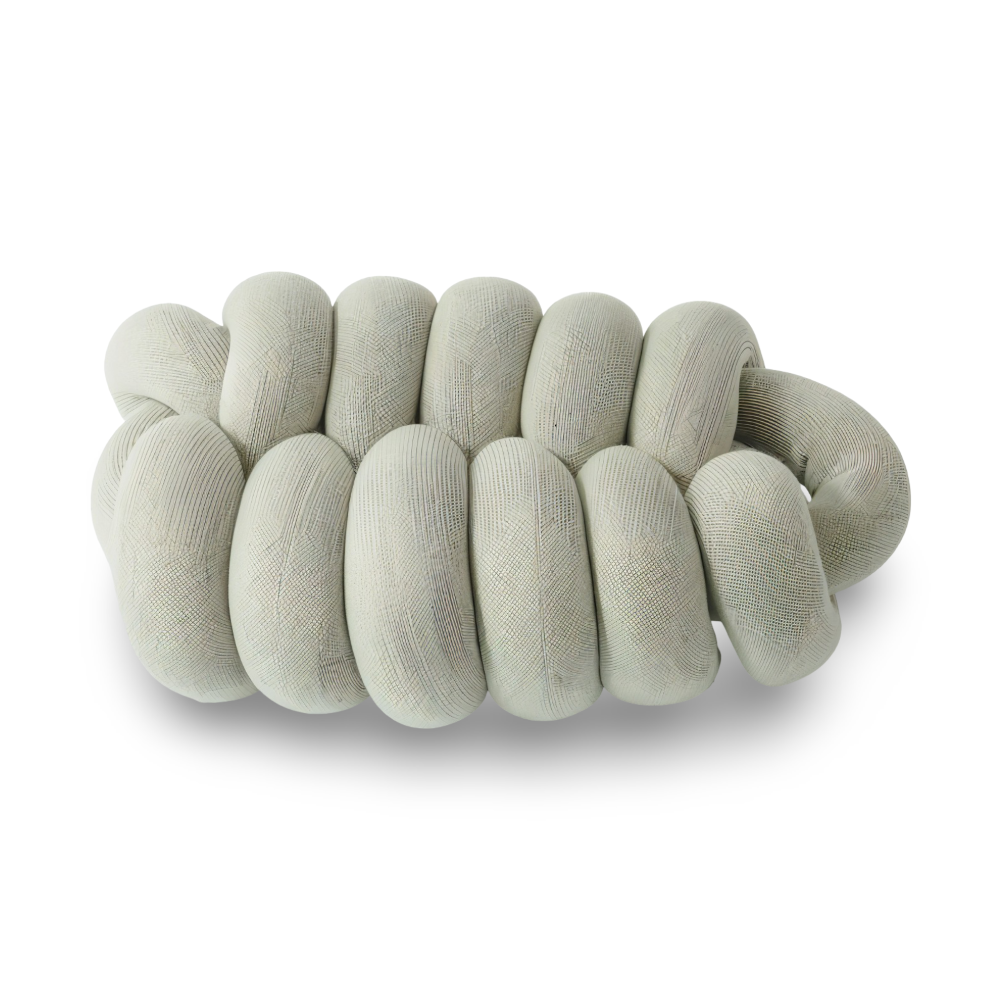 VividKnot  - Baumwolle Gestrickt Deko Kissen für Sofa & Stuhl Bliss