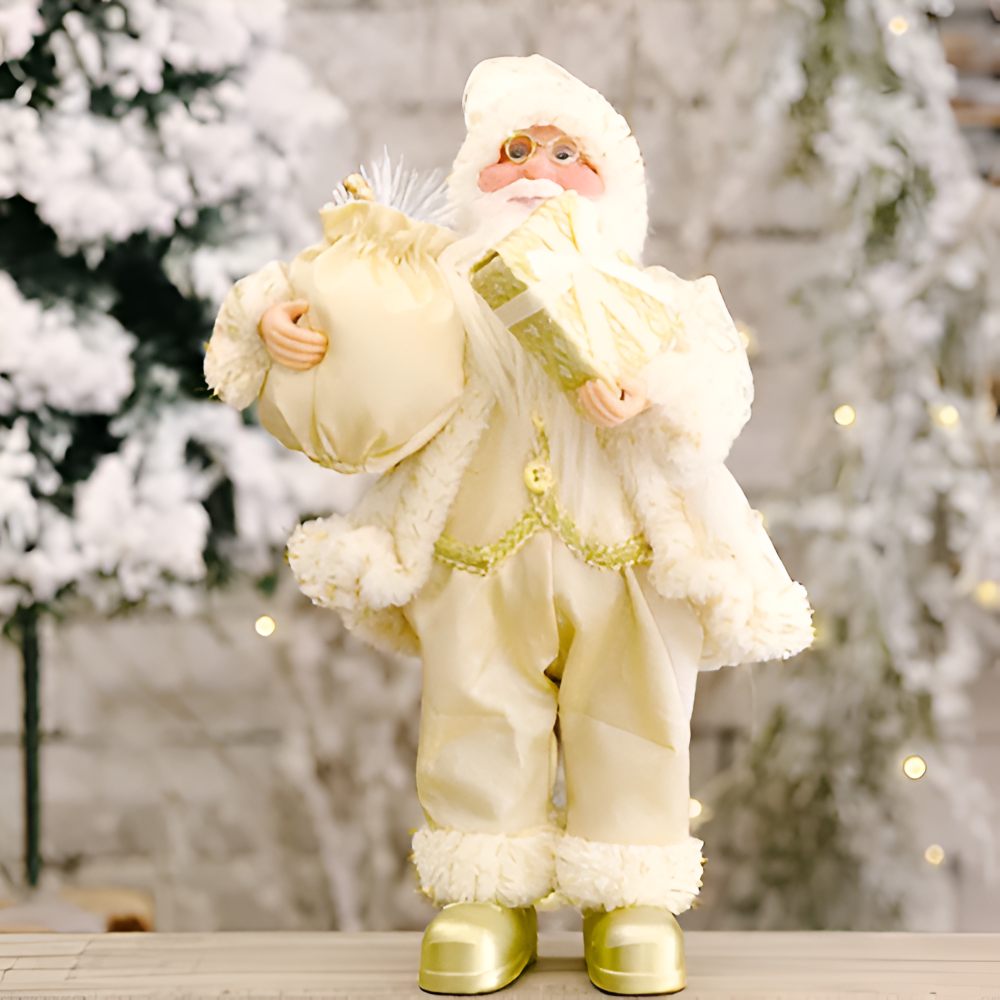 Vivid - Santa - Weihnachtsmann Ornament Harz & Stoff 20x30