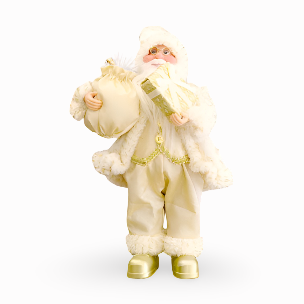 Vivid - Santa - Weihnachtsmann Ornament Harz & Stoff 20x30