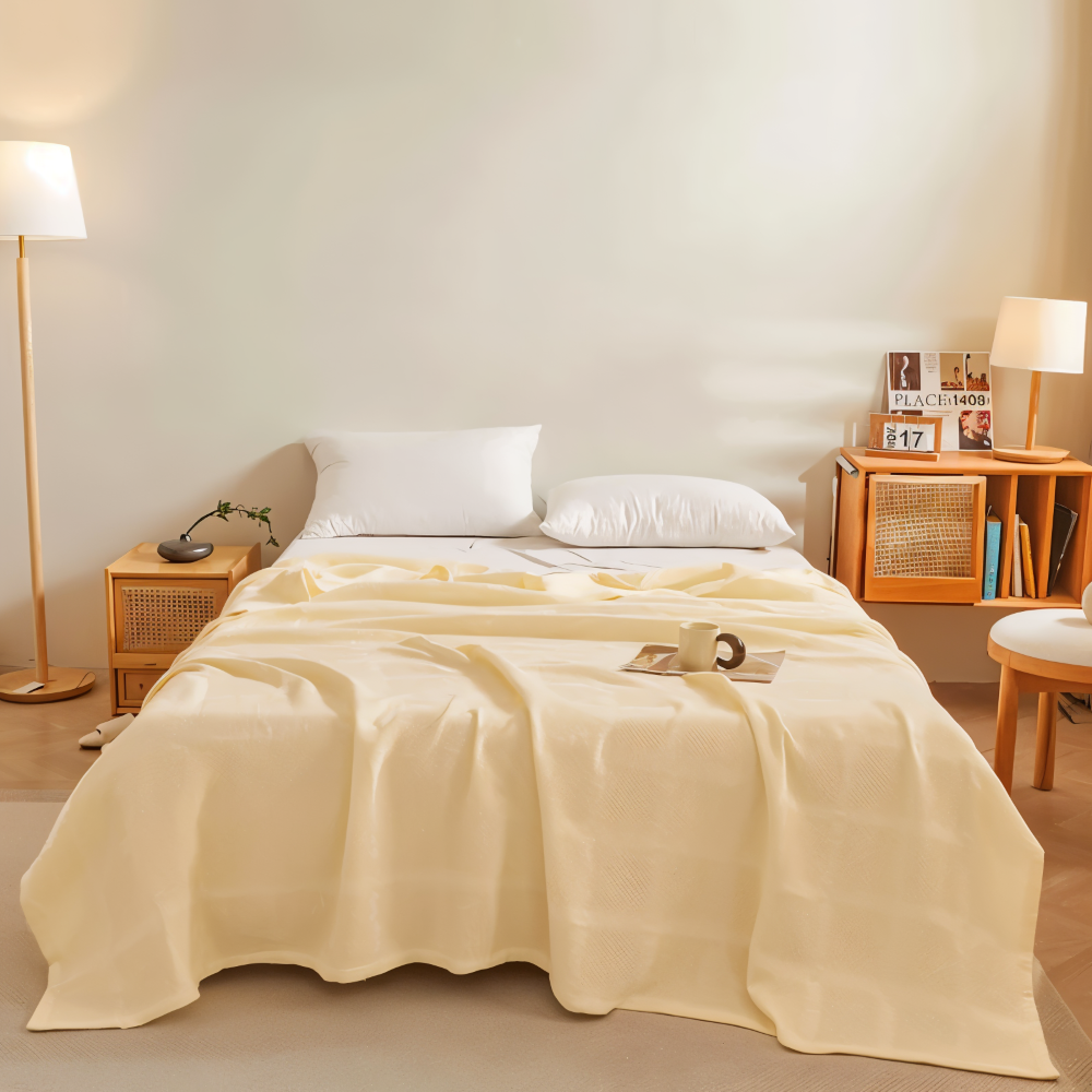 WaffleCloud - Plaid -Wohndecke Baumwollfleece hypoallergen,