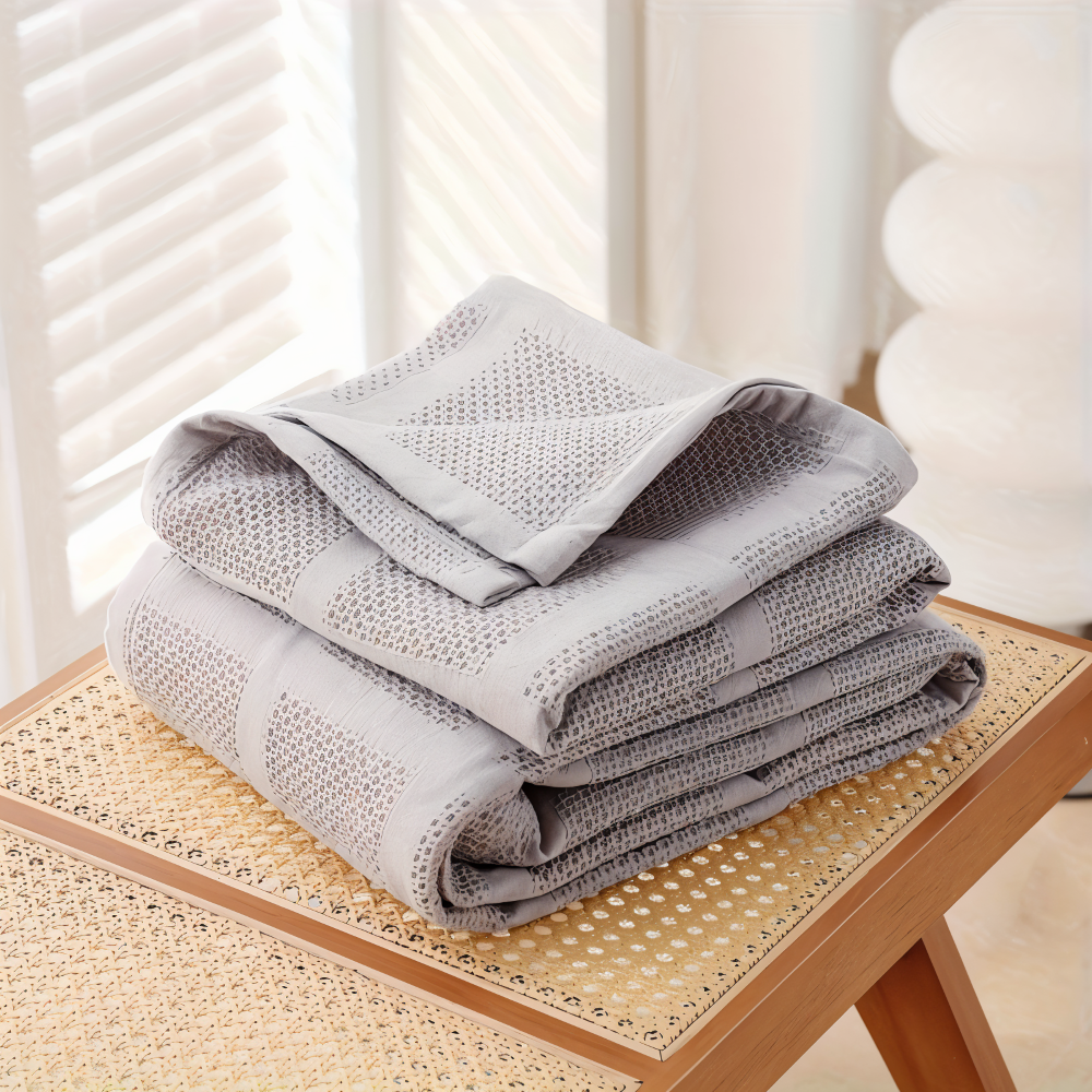 WaffleCloud - Plaid -Wohndecke Baumwollfleece hypoallergen,