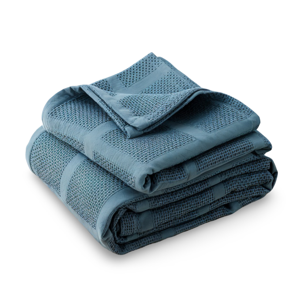 WaffleCloud - Plaid -Wohndecke Baumwollfleece hypoallergen,