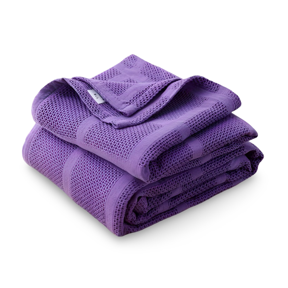 WaffleCloud - Plaid -Wohndecke Baumwollfleece hypoallergen,