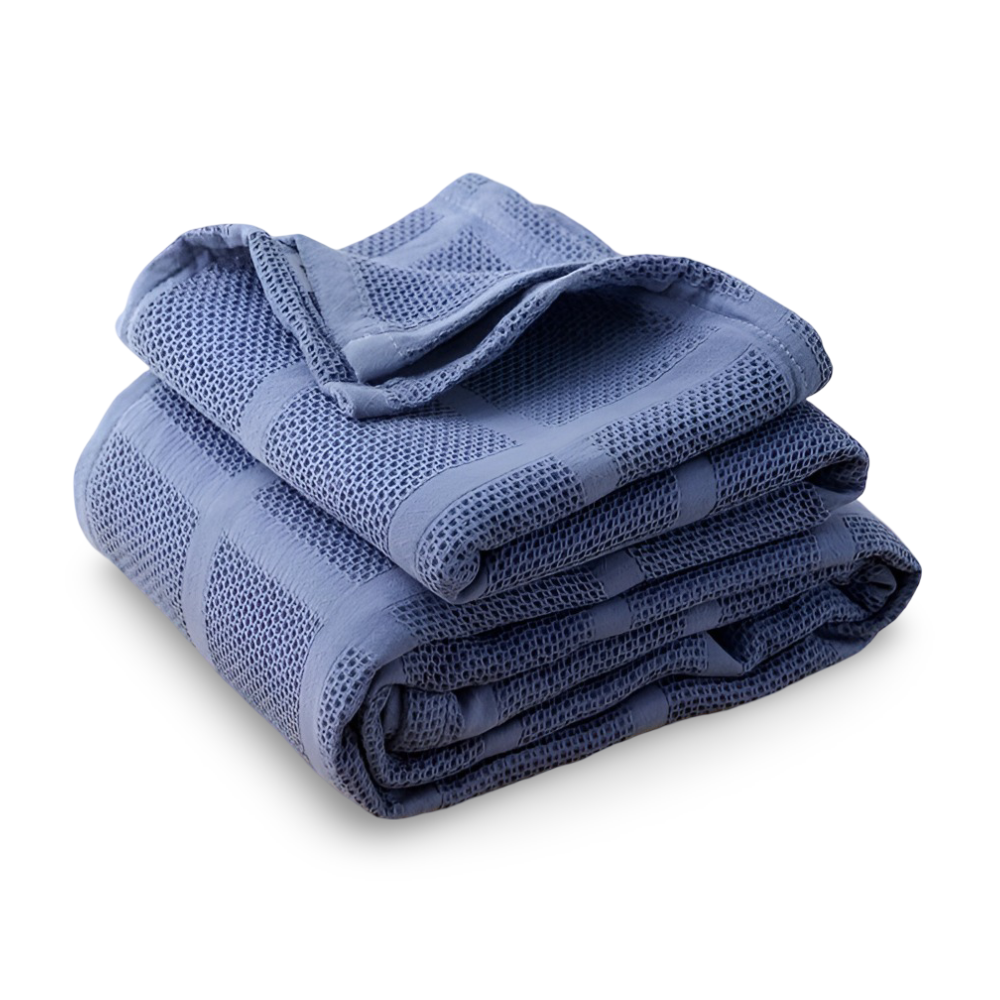 WaffleCloud - Plaid -Wohndecke Baumwollfleece hypoallergen,