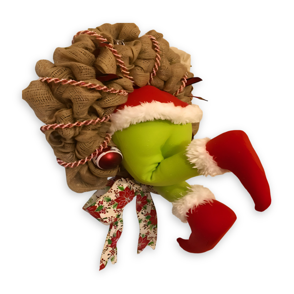 XmasElf Wreath - Skurrile Elf Beinen Girlande Wand Weihnachtsdekoration