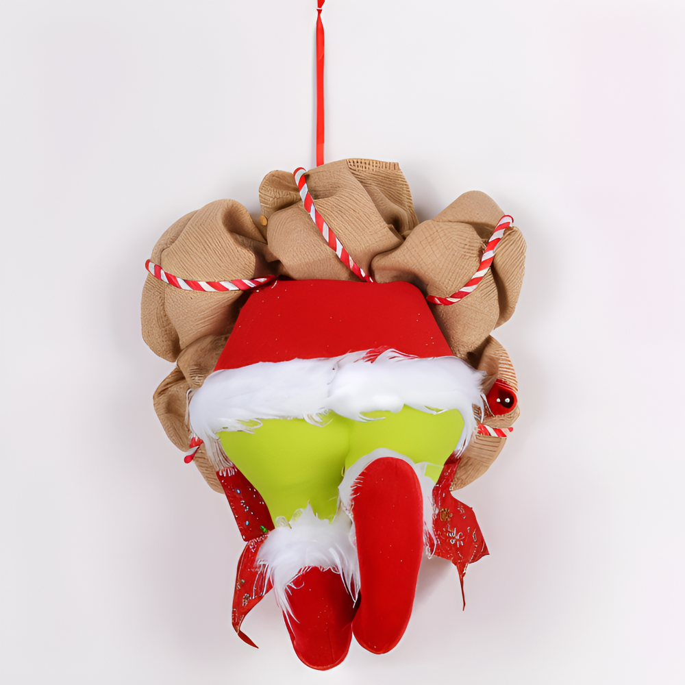 XmasElf Wreath - Skurrile Elf Beinen Girlande Wand Weihnachtsdekoration