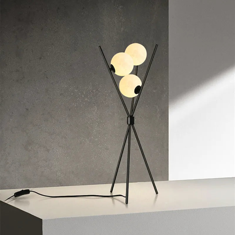 LunaGlow - 3D-Mond-Stehleuchte mit Stativ