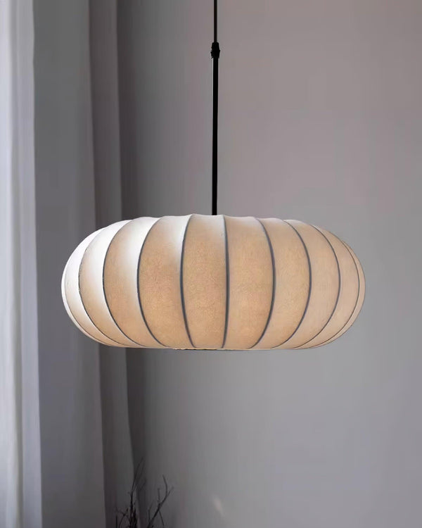 Lumio - Wabi-Sabi-Pendelleuchte aus Stoff und Seide