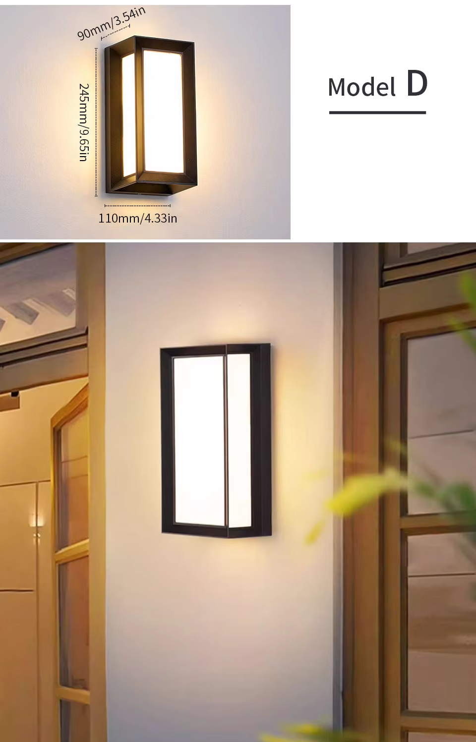 SENSOLUX - LED-Wandleuchte mit Radarsensor IP65