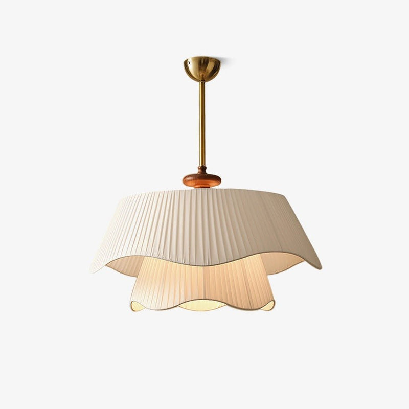 Bellevue - Pendelleuchte aus Metall, Glas und Holz