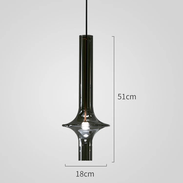 Nimbus - Pendelleuchte aus Glas, E14-Fassung, im