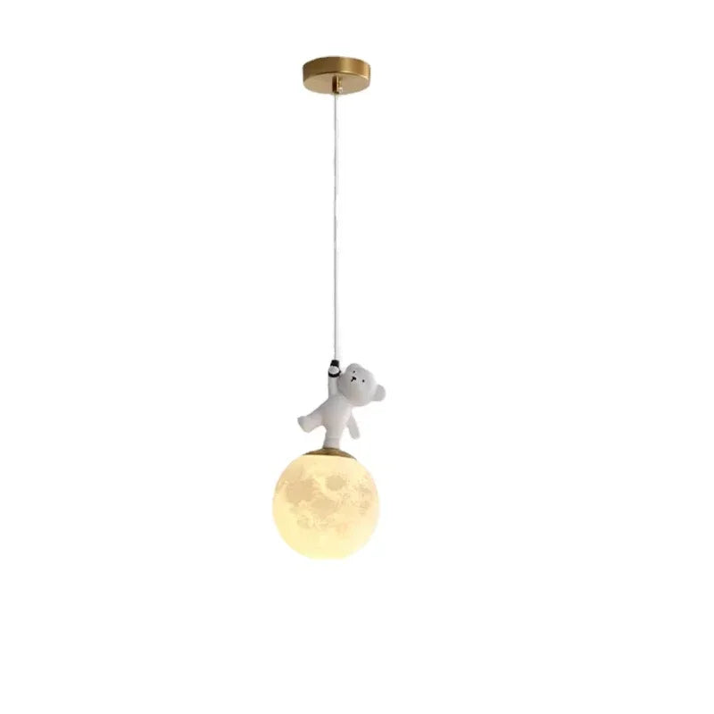 Rondea - LED-Pendelleuchte für Kinderzimmer Nordic Bear Glow