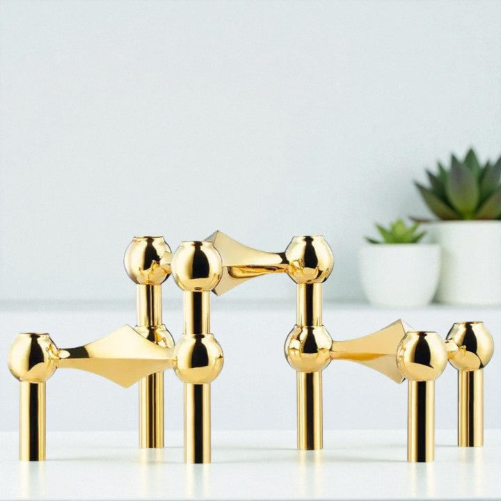 Molekulare Eleganz Kerzenständer modernes Design stilvolle Wohnkultur Herzstück