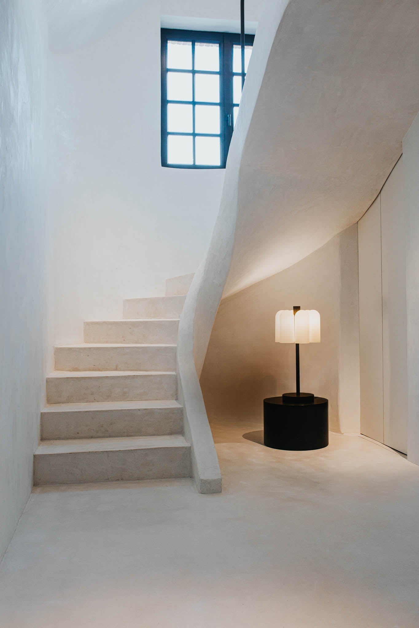 Metall/Glas - Designer-Tischleuchte, Metall/Glas