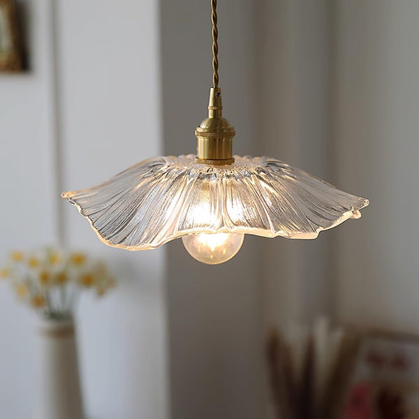 Bloem - Glaspendelleuchte im Retro-Stil