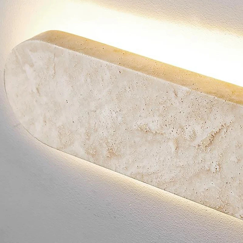 Parietta - Moderne rechteckige Wandleuchte aus Naturstein