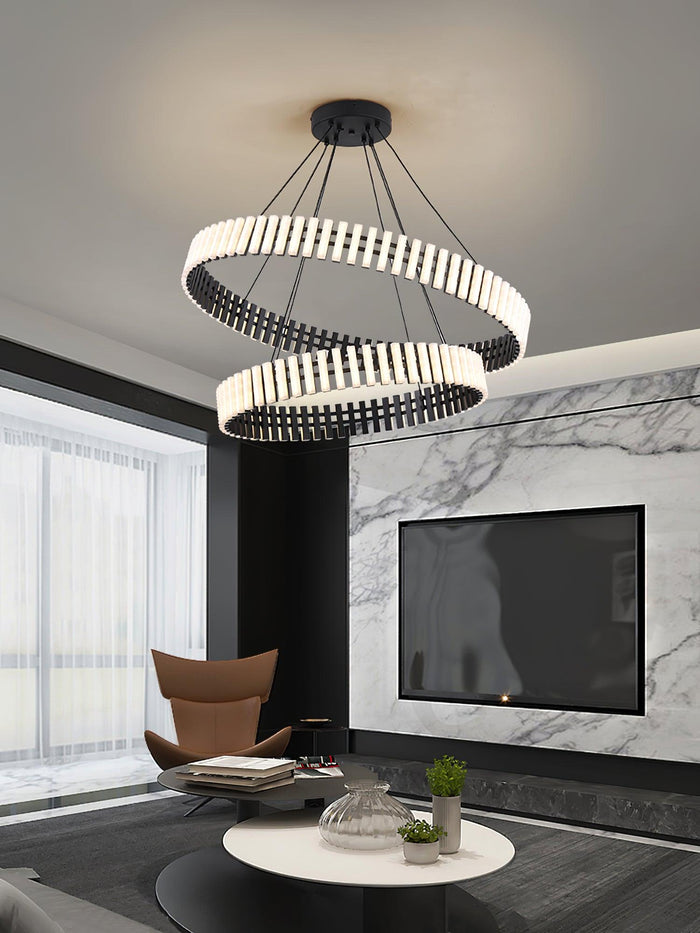 Celira - LED-Kronleuchter-Pendelleuchte im Karussell-Design