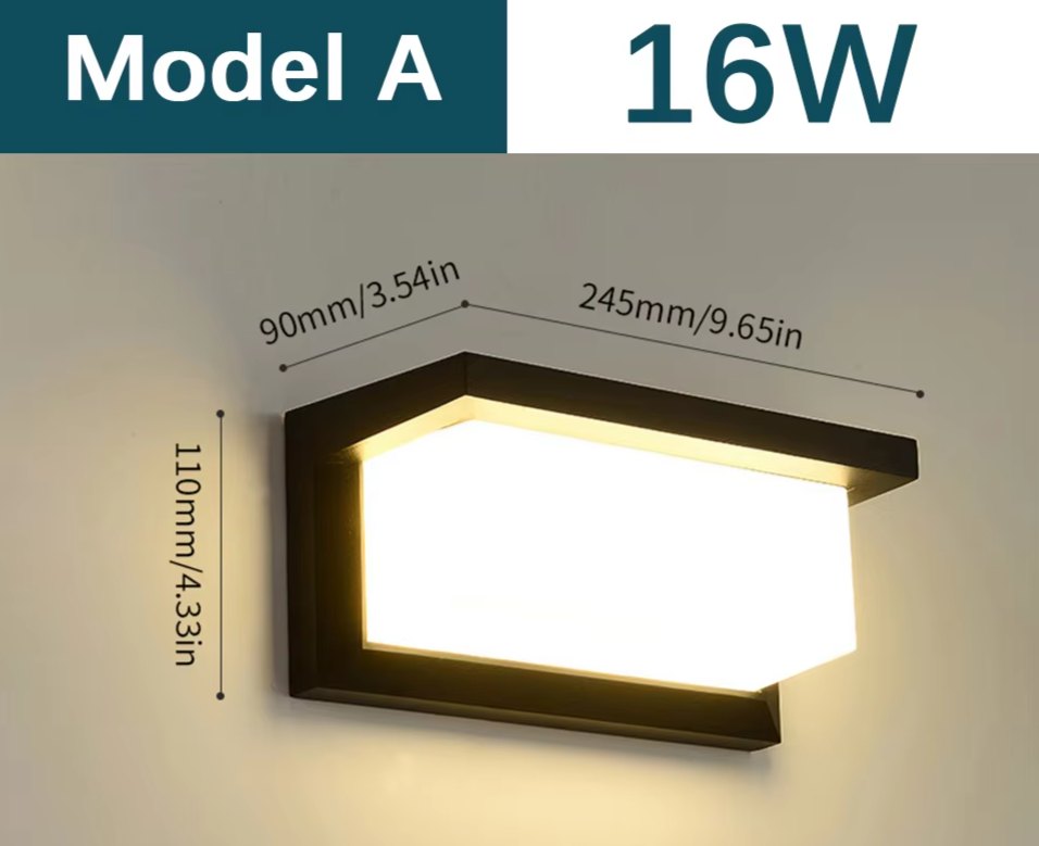 SENSOLUX - LED-Wandleuchte mit Radarsensor IP65