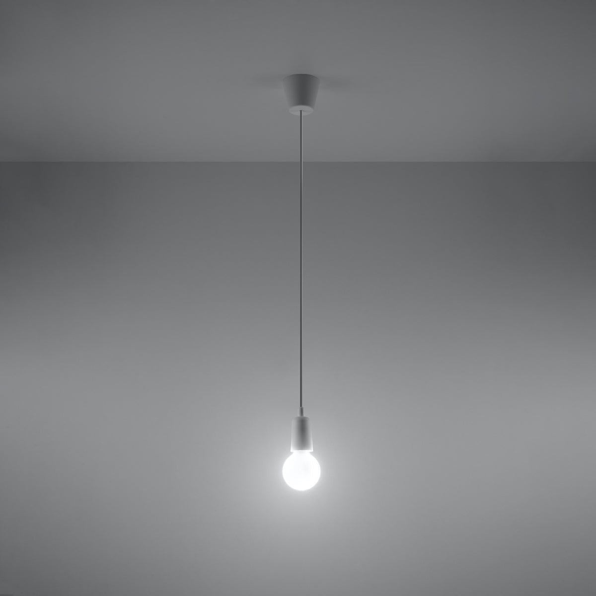 Celira - Pendelleuchte E27, 1-flammig, weiß