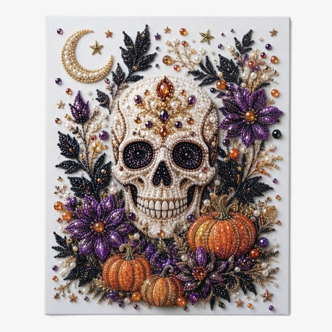 Spookbead – Halloween-Diamantmalerei-Set mit Geistern und Kürbissen