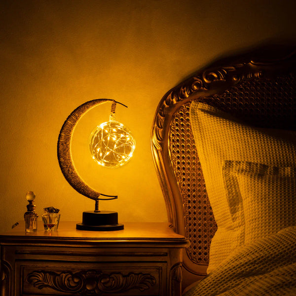 Tabora - Glasmond-Tischleuchte, warmweiß