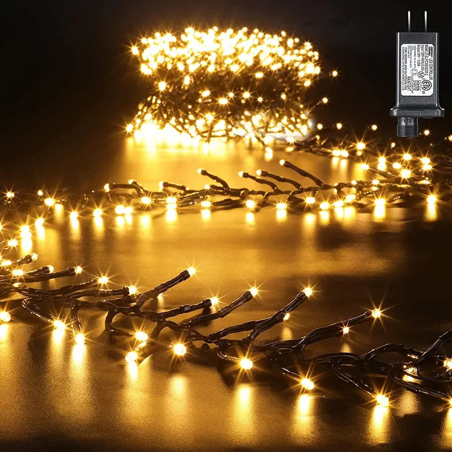 Sparkla - 25 m lange Lichterkette mit 2000 warmweißen LEDs