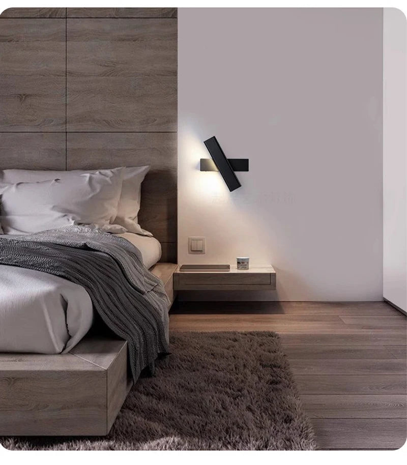 Drehbare - LED-Wandleuchte im skandinavischen Design aus