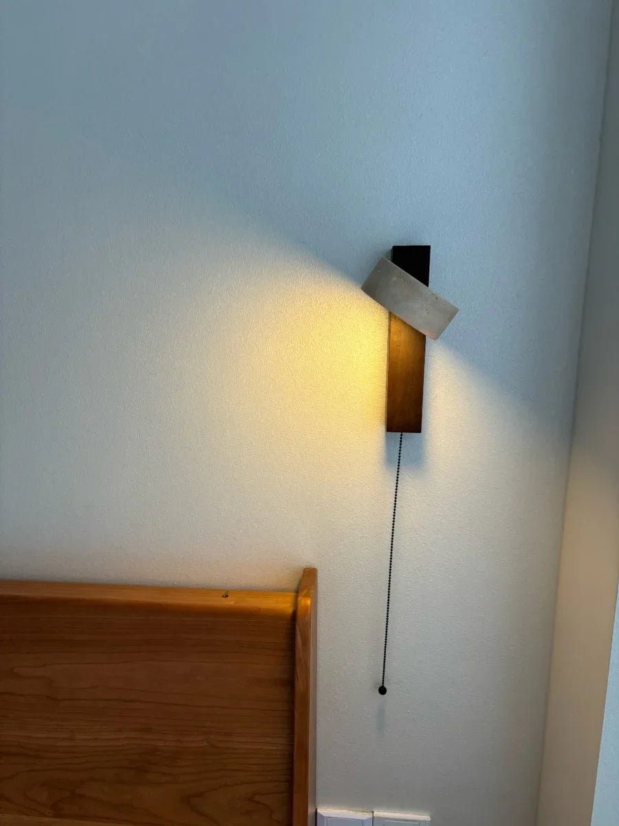 Luzana - Travertin-Wandleuchte Wabi-Sabi mit warmem