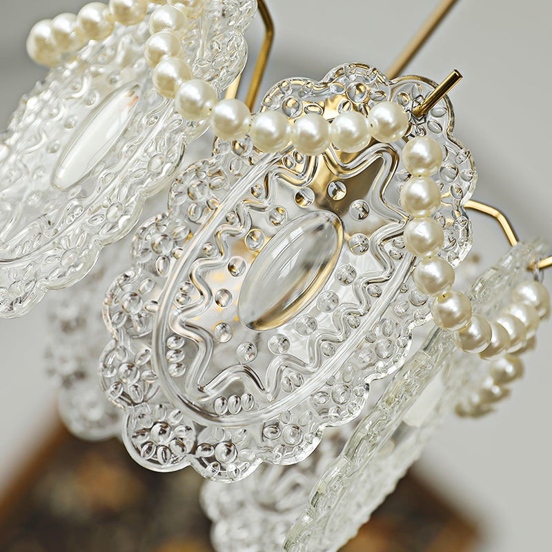 Florale - Glas-Pendelleuchte