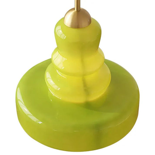 Zenita - Bauhaus-Pendelleuchte aus Glas, Kürbisform