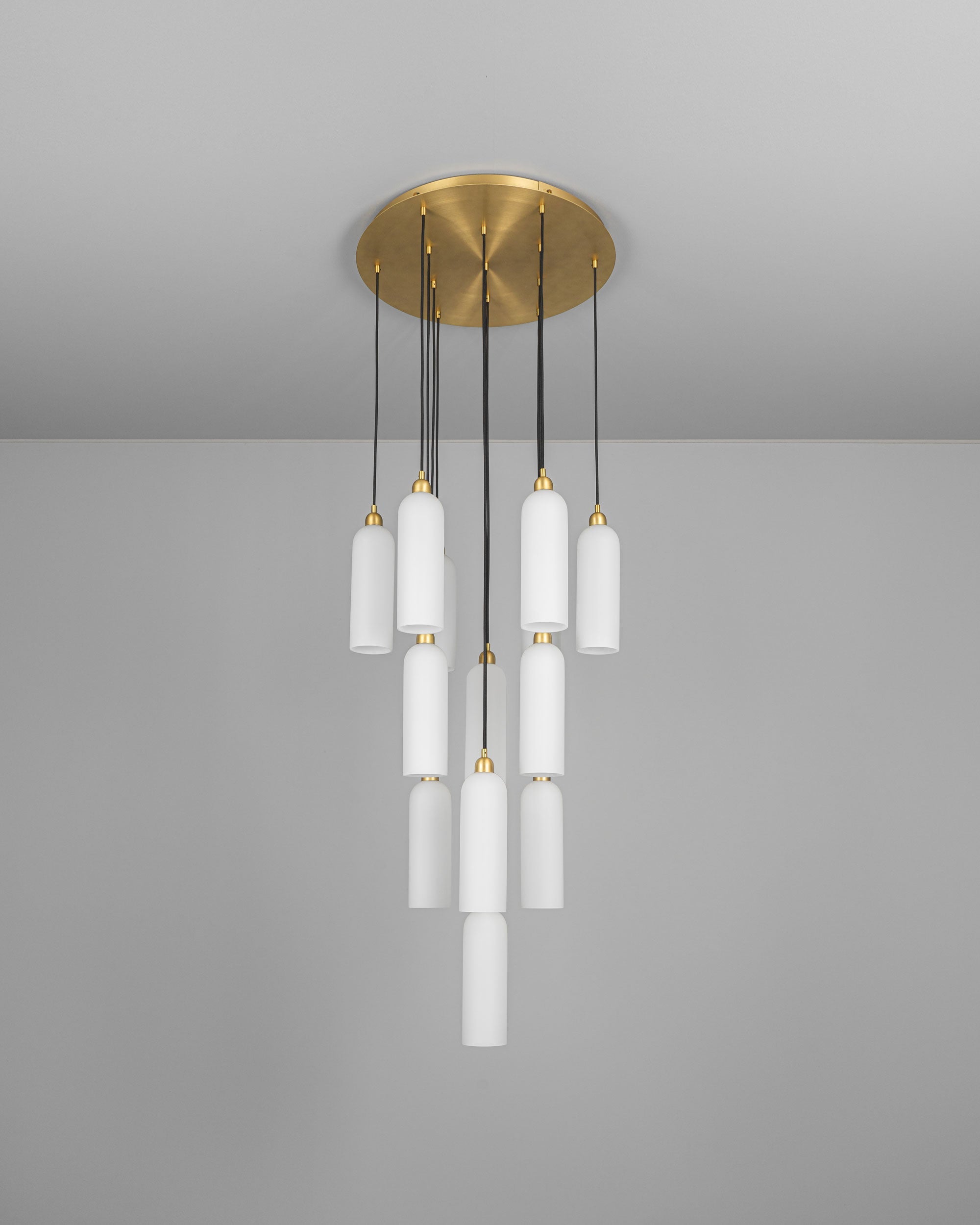 Metall/Glas - Cluster-Pendelleuchte, Metall/Glas