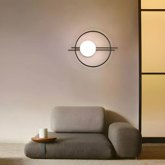 Eclipse - LED-Wandlampe 7W aus Eisen & Glas