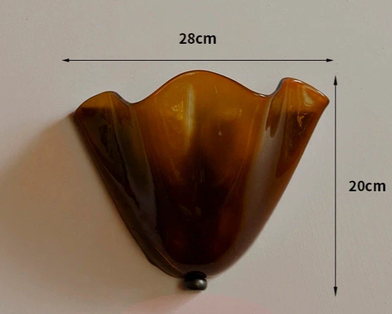 Murano - Wandleuchte aus farbigem Wabi-Sabi-Glas im