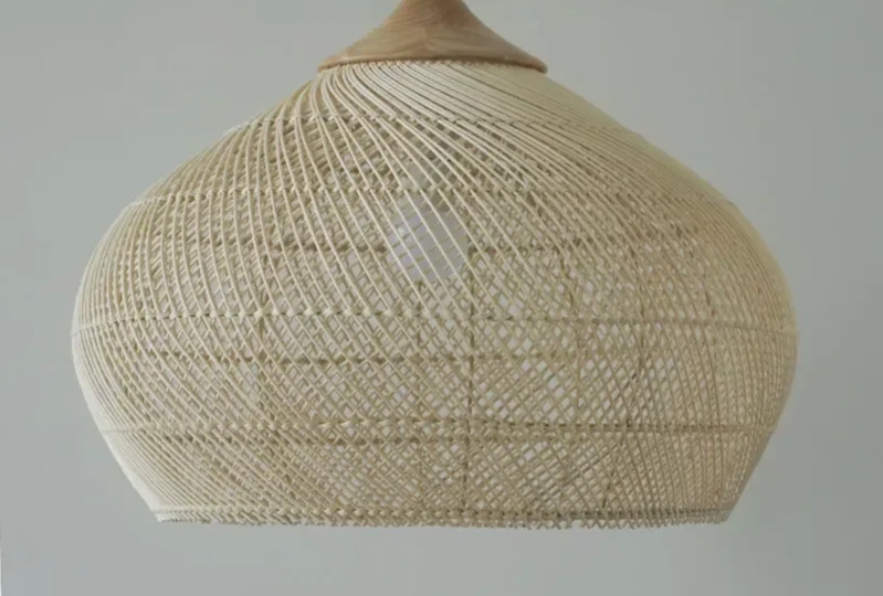 Handgeflochtene - Rattan-Pendelleuchte