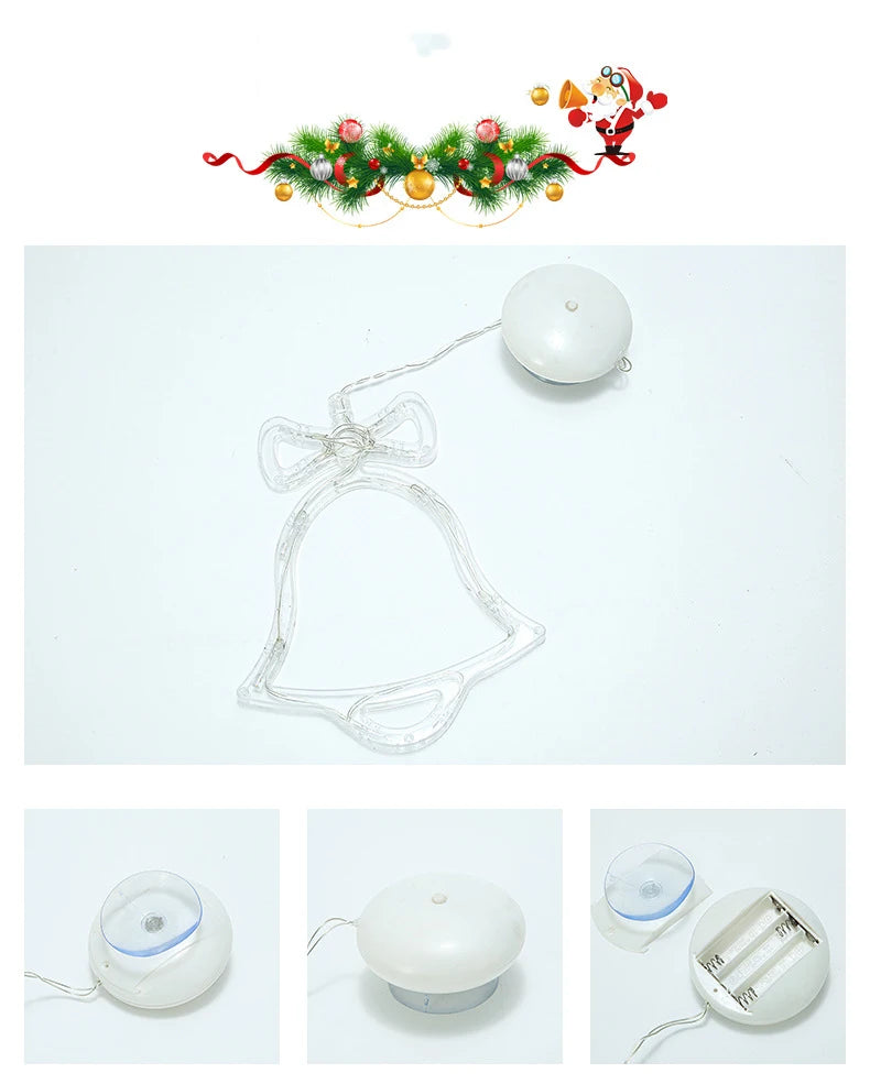 Twinkla - LED-Weihnachtsmann-Fensterleuchte mit Saugnapf
